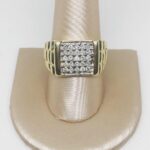 ANILLO DE DIAMANTES EN ORO AMARILLO DE 14K - Imagen 2